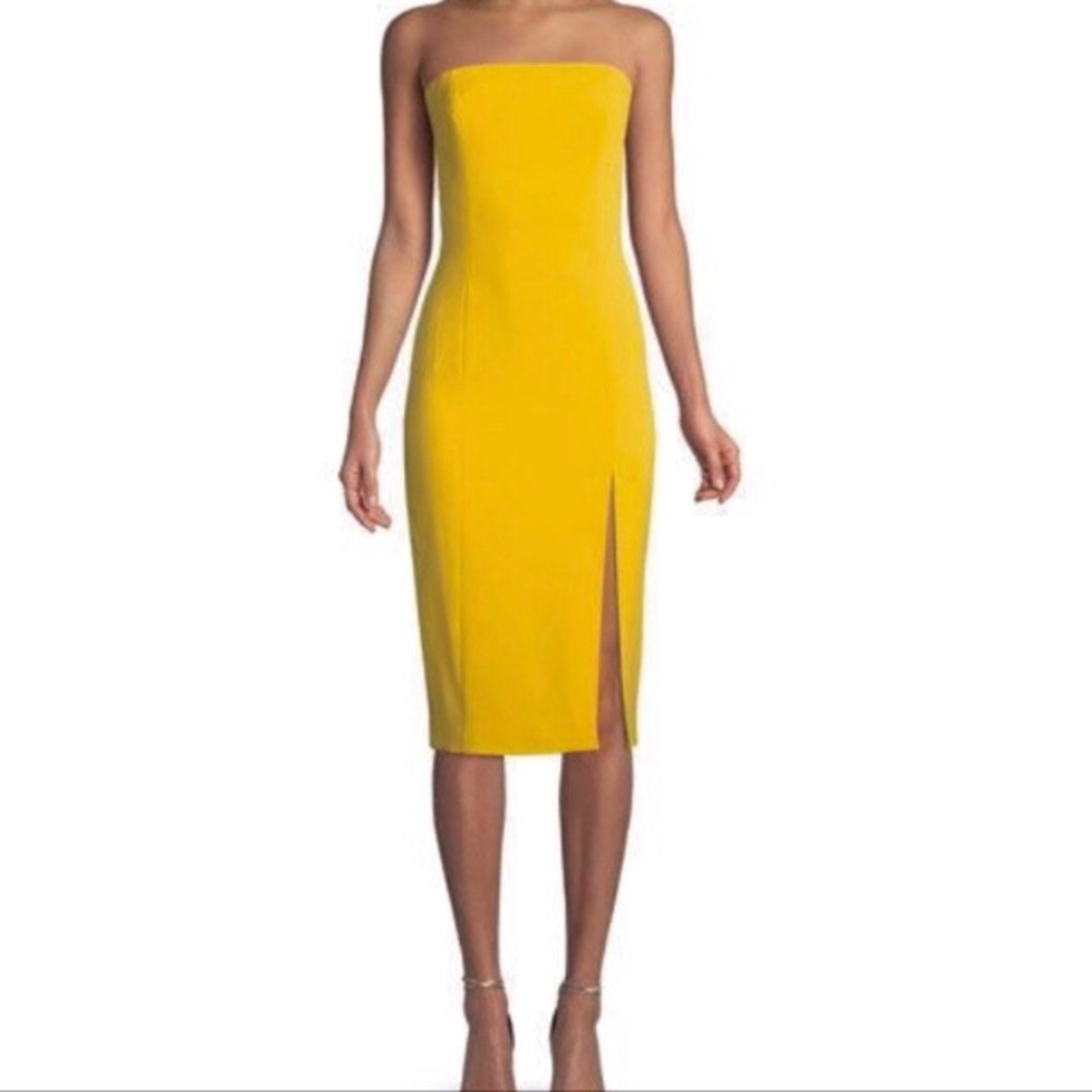 Jay Godfrey Yellow Midi Dress